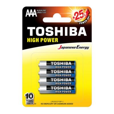 Μπαταρία αλκαλική Toshiba LR03 1.5V 4 τεμ. (LR03GCP BP-4 3A)
