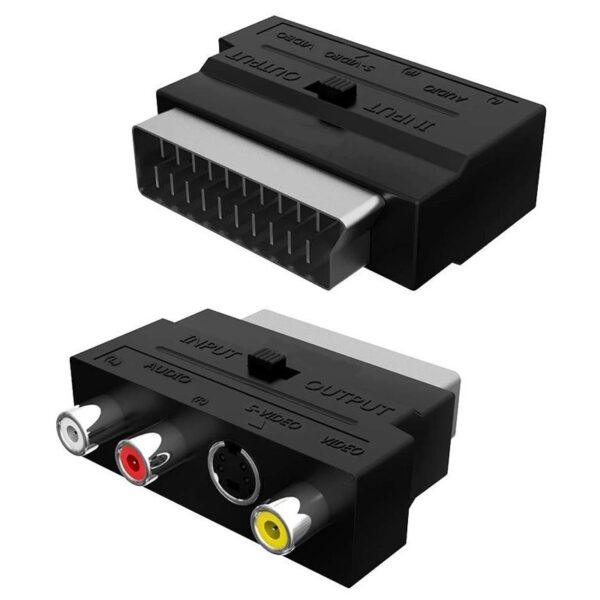 POWERTECH Αντάπτορας SCART Σε Audio/Video & S-Video CAB-S011