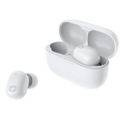 CELEBRAT earphones με θήκη φόρτισης W7, True Wireless, Φ6mm, λευκά