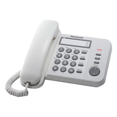 Ενσύρματο Τηλέφωνο PANASONIC KX-TS520EX2W Λευκό